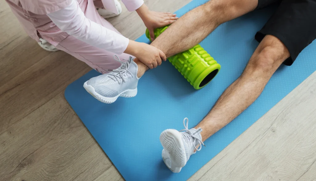 doctor helping patient rehabilitation (2)